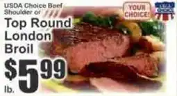 Key Food Usda choice beef top round london broil offer