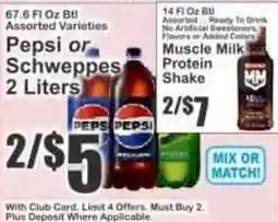 Key Food Pepsi or Schweppes offer