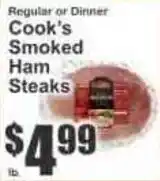 Key Food Cook's Smoked Ham Steaks offer