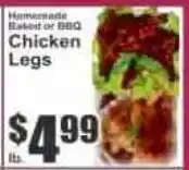 Key Food Homemade Baked or BBQ Chicken Legs offer