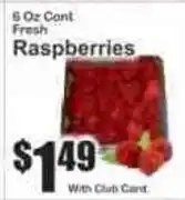 Key Food Fresh Raspberries offer