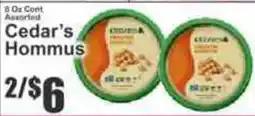Key Food Cedar's Hommus offer
