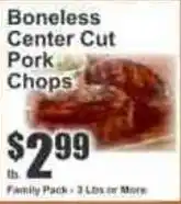 Key Food Boneless Center Cut Pork Chops offer