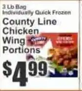 Key Food County Line chicken wing portions offer