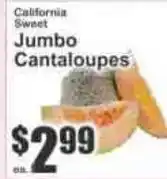 Key Food California Sweet Jumbo Cantaloupes offer