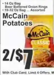 Key Food McCain Potatoes offer