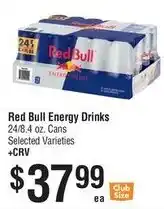Smart & Final Red Bull Energy Drinks offer