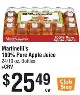 Smart & Final Martinielli's 100% Pure Apple Juice offer