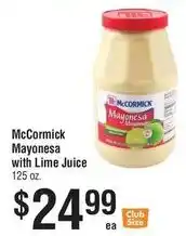 Smart & Final McCormick Mayonesa with Lime Juice offer