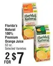 Smart & Final Florida's Natural 100% Premium Orange Juice offer