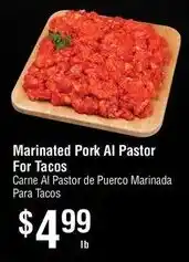 Smart & Final Marinated Pork Al Pastor For Tacos offer