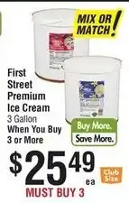 Smart & Final First Street Premium Ice Cream offer