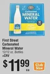 Smart & Final First Street Carbonated Mineral Water offer