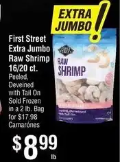 Smart & Final First Street Extra Jumbo Raw Shrimp offer