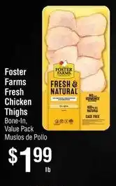 Smart & Final Foster Farms Fresh Chicken Thighs offer