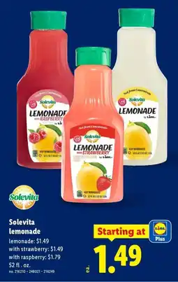 Lidl Solevita lemonade offer