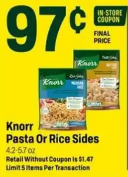 Super 1 Foods Knorr Pasta Or Rice Sides offer