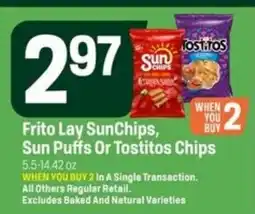 Super 1 Foods Frito Lay SunChips, Sun Puffs Or Tostitos Chips offer
