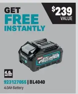 Fastenal Makita 4.0Ah Battery offer