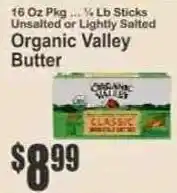Key Food Organic Valley Butter offer