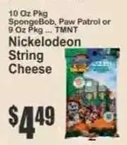 Key Food Nickelodeon string cheese offer