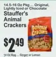 Key Food Stauffer's Animal Crackers offer