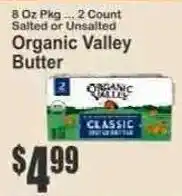 Key Food Organic Valley Butter offer