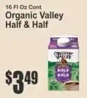 Key Food Organic Valley Half & Half offer