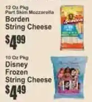 Key Food Borden string cheese offer