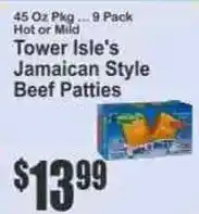 Key Food Tower Isle's Jamaican Style Beef Patties offer