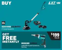 Fastenal Makita 9" Drywall Sander Kit offer