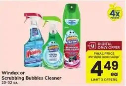 ACME Windex or Scrubbing Bubbles Cleaner offer