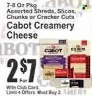 Key Food Cabot Creamery Cheese offer