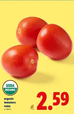 Lidl USDA Organic tomatoes roma offer