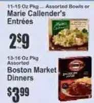 Key Food Marie Callender's Entrées offer