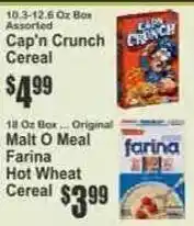 Key Food Cap'n Crunch Cereal offer