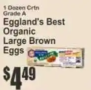 Key Food Egglands Best Organic Large Brown Eggs offer
