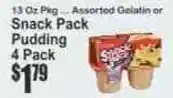 Key Food Assorted Gelatin or Snack Pack Pudding offer