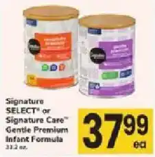 ACME Signature Select or Signature Care Gentle Premium Infant Formula offer