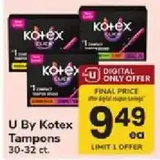 ACME U By Kotex Tampons offer