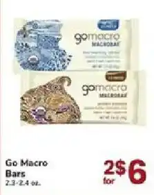 ACME Go Macro Bars offer