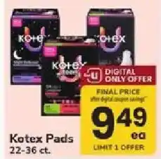 ACME Kotex Pads offer