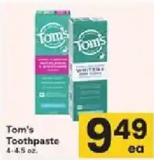 ACME Tom's toothpaste offer