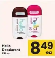 ACME Hello Deodorant offer