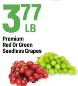 Super 1 Foods Premium Red Or Green Seedless Grapes offer