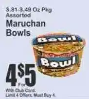 Key Food Maruchan Bowls offer