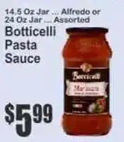 Key Food Botticelli pasta sauce offer