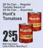Key Food Hunt's Tomatoes offer