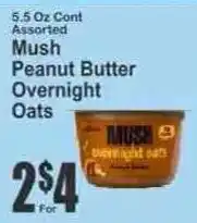 Key Food Mush Peanut Butter Overnight Oats offer