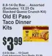 Key Food Old El Paso Taco Dinner Kits offer